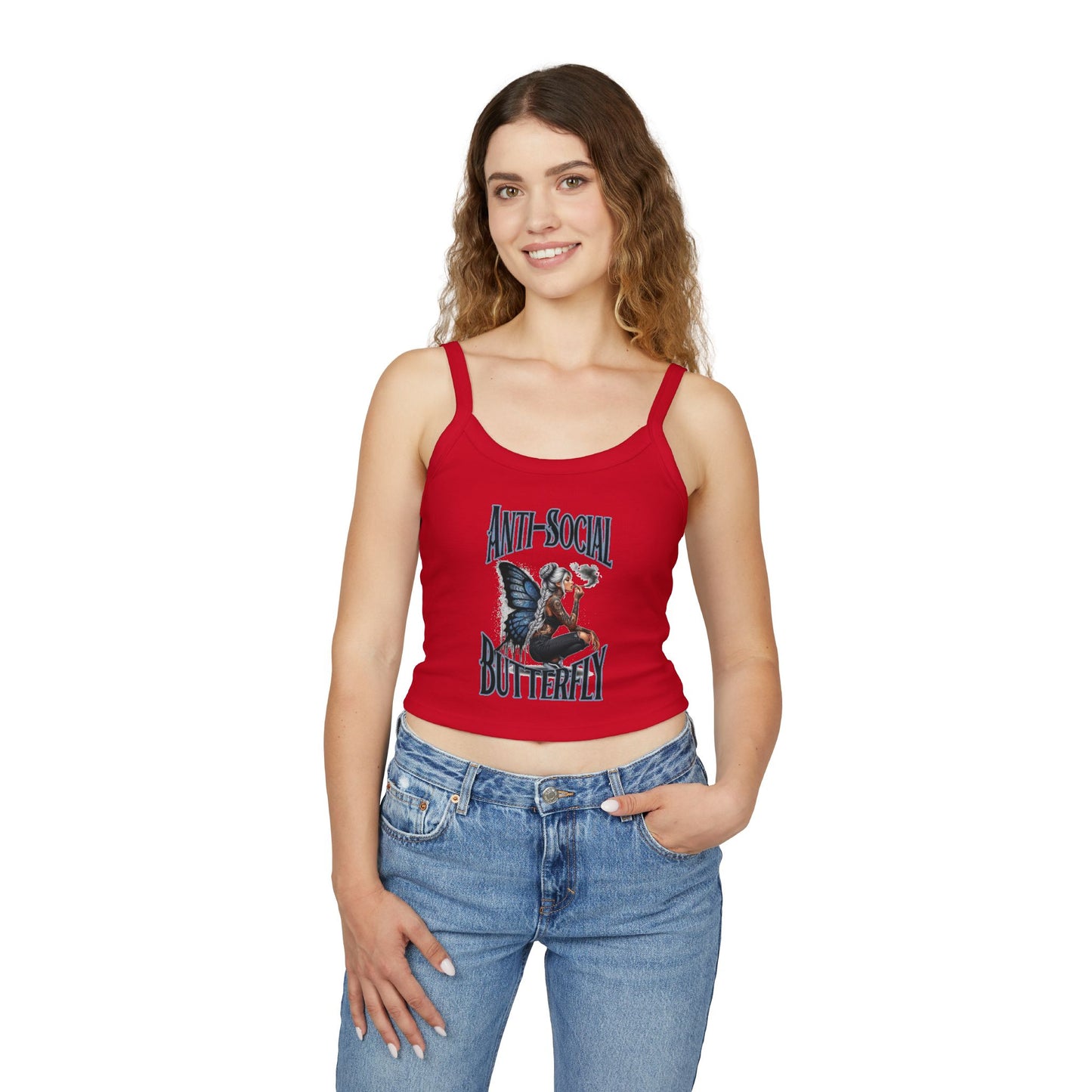 Anti Social Strap Tank Top Urban Baba
