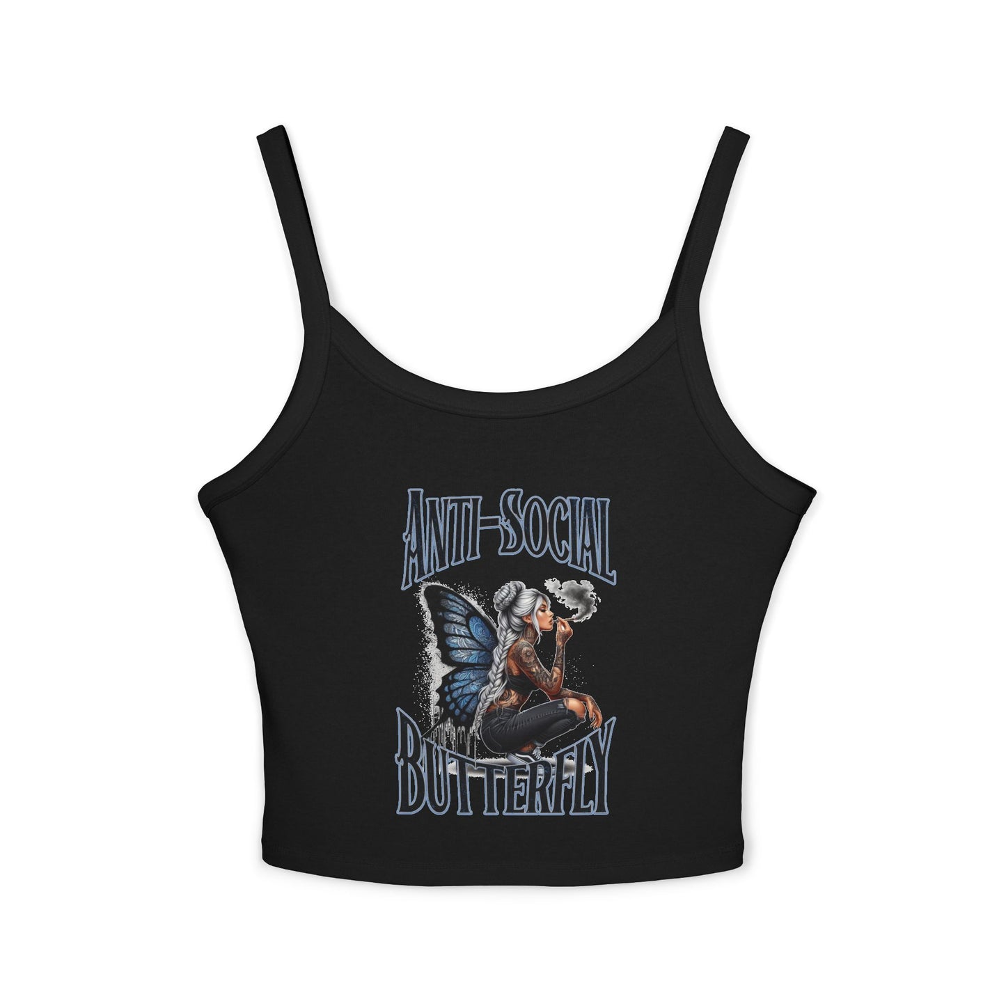 Anti Social Strap Tank Top Urban Baba