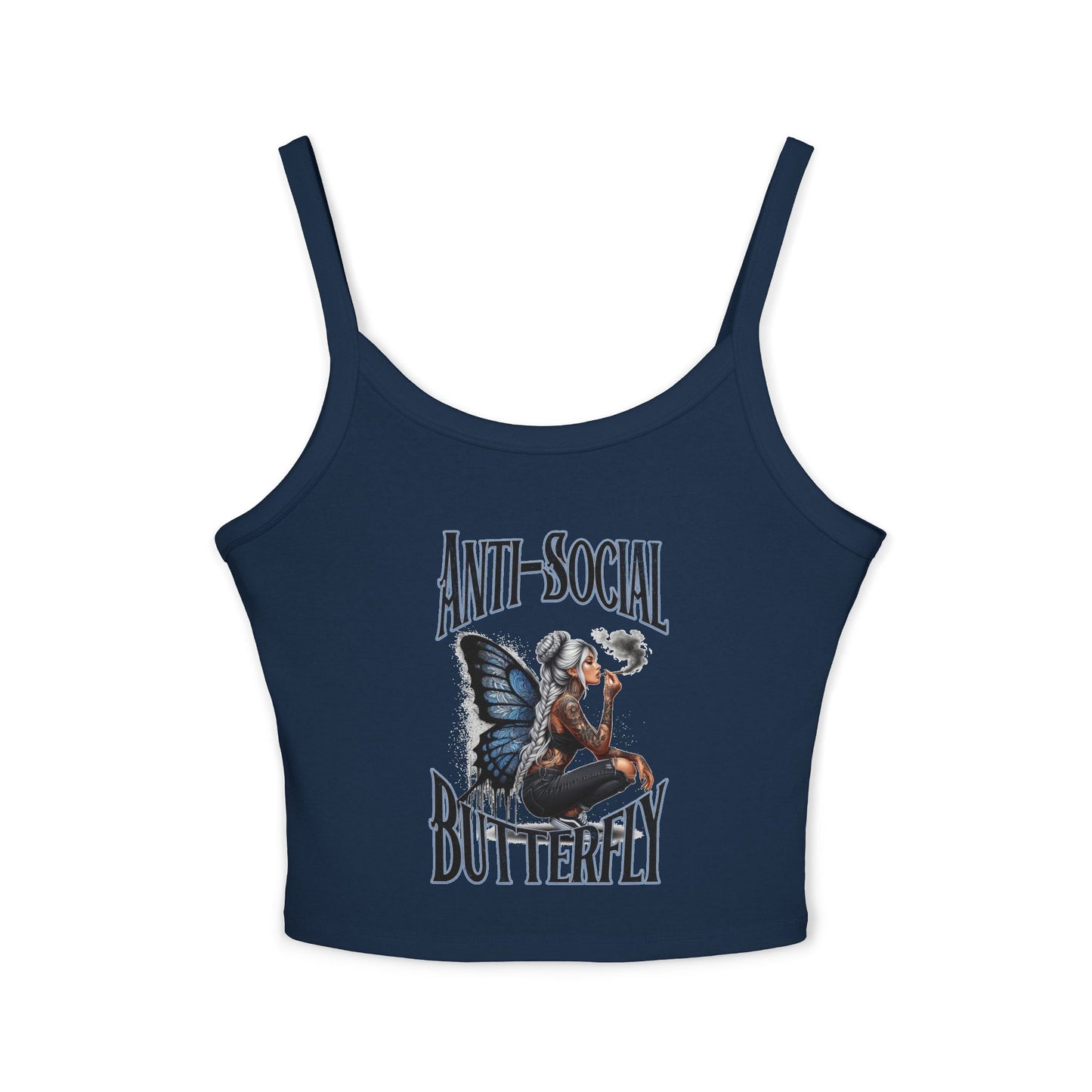 Anti Social Strap Tank Top Urban Baba