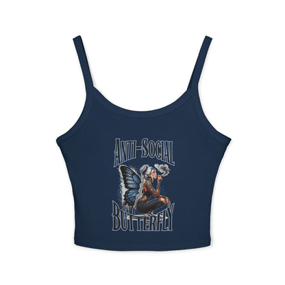 Anti Social Strap Tank Top Urban Baba
