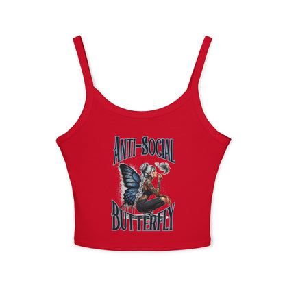 Anti Social Strap Tank Top Urban Baba
