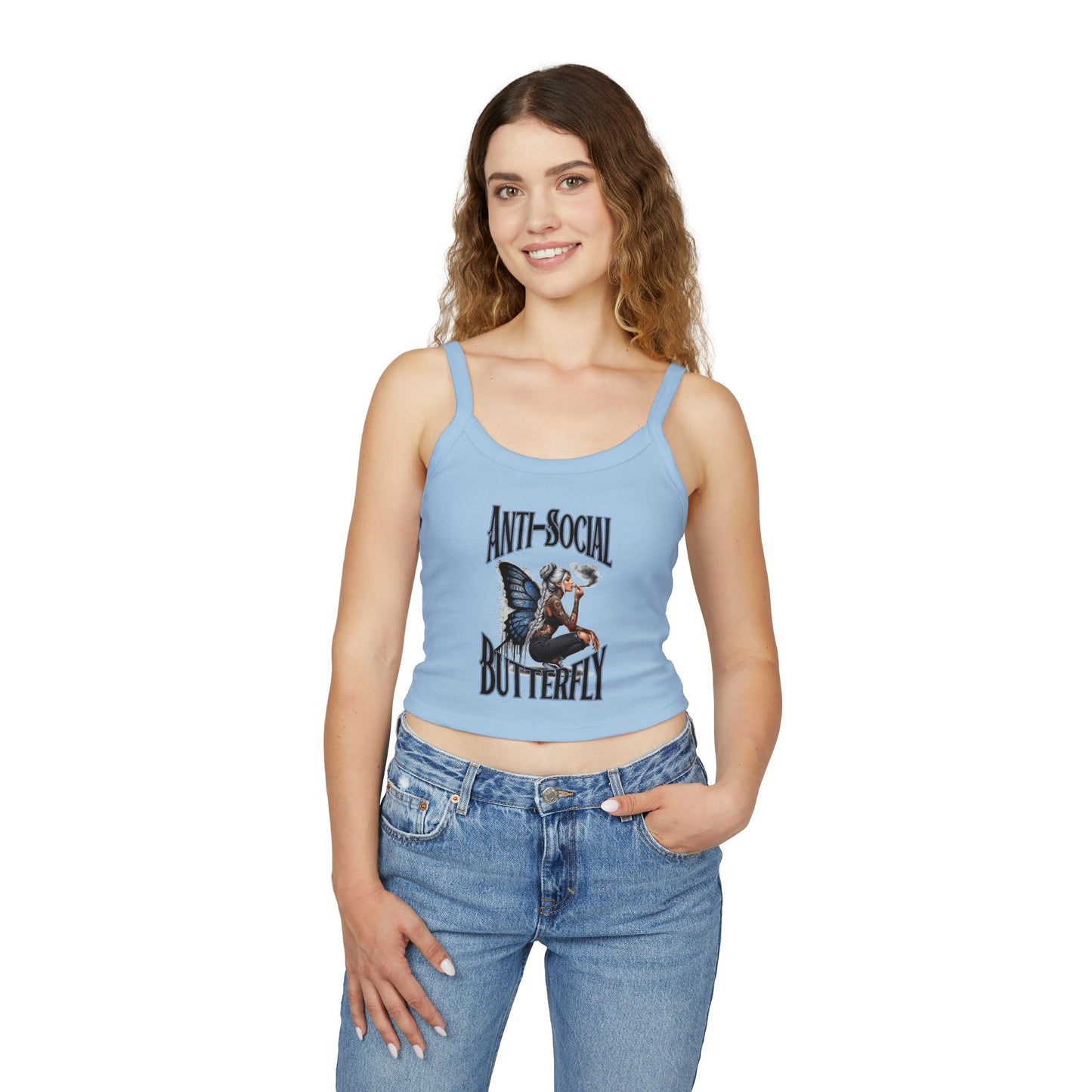 Anti Social Strap Tank Top Urban Baba