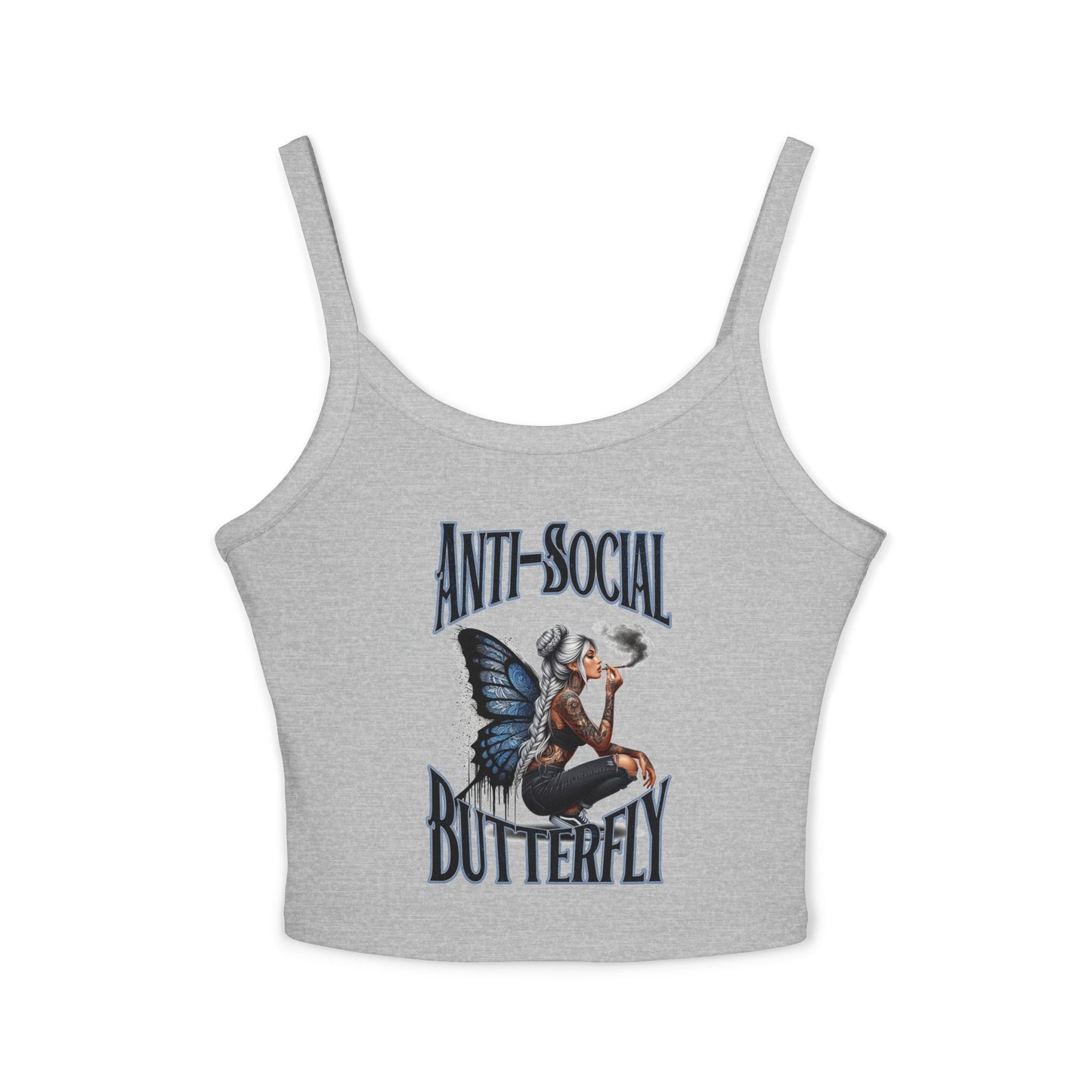 Anti Social Strap Tank Top Urban Baba