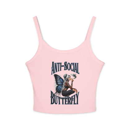 Anti Social Strap Tank Top Urban Baba