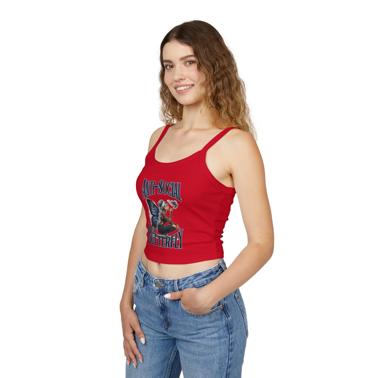 Anti Social Strap Tank Top Urban Baba