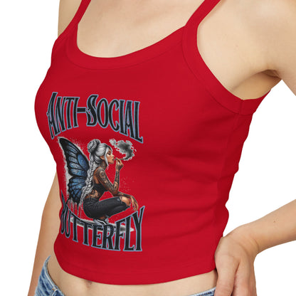 Anti Social Strap Tank Top Urban Baba