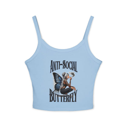 Anti Social Strap Tank Top Urban Baba