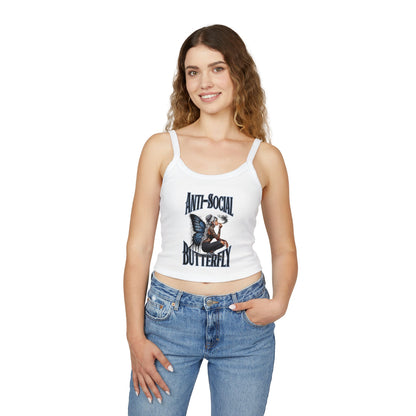 Anti Social Strap Tank Top Urban Baba